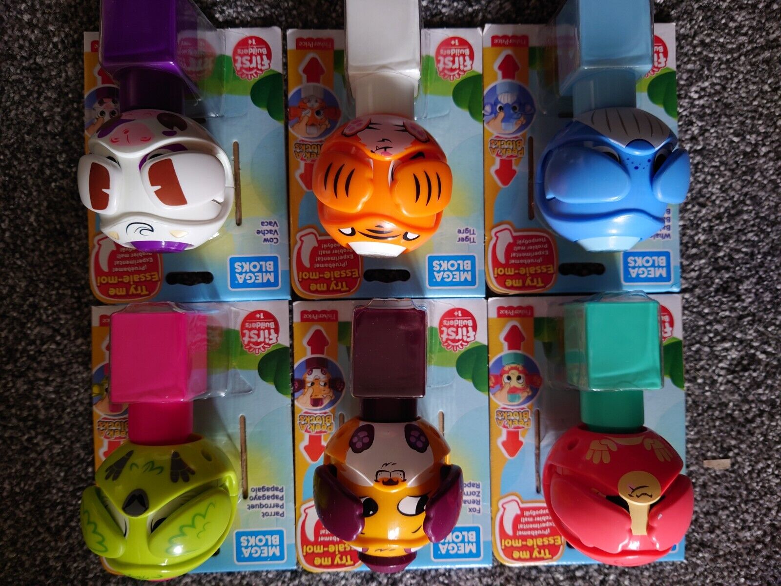 MEGA BLOCKS - PEEK-A-BLOCKS - CHOOSE CHARACTER - ONE SUPPLIED