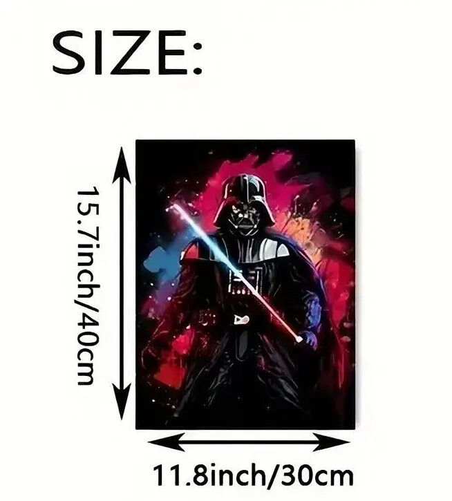 Star wars Canvas Wall Art Movie Poster Print Picture Retro Kylo Ren Stormtrooper