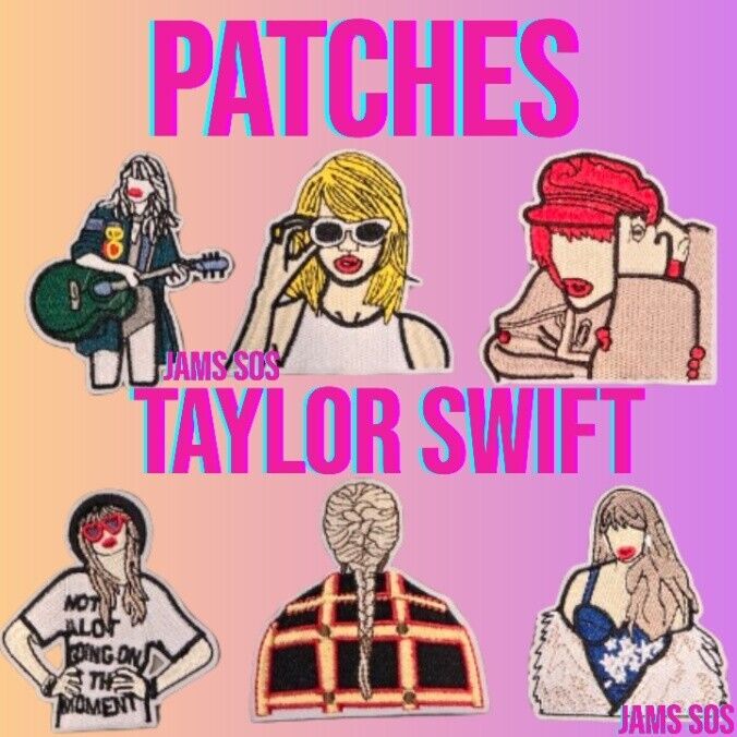 Taylor Swift 3" iron on patch PATCHES MUSIC SWIFTY GUITAR STAR COUNTRY