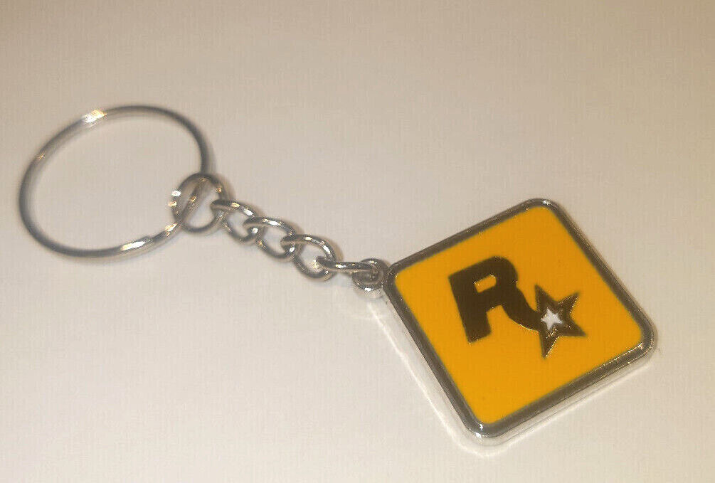 Grand Theft Auto 5 GTA Keyring Los Santos Metal Keychain Keyring ROCKSTAR