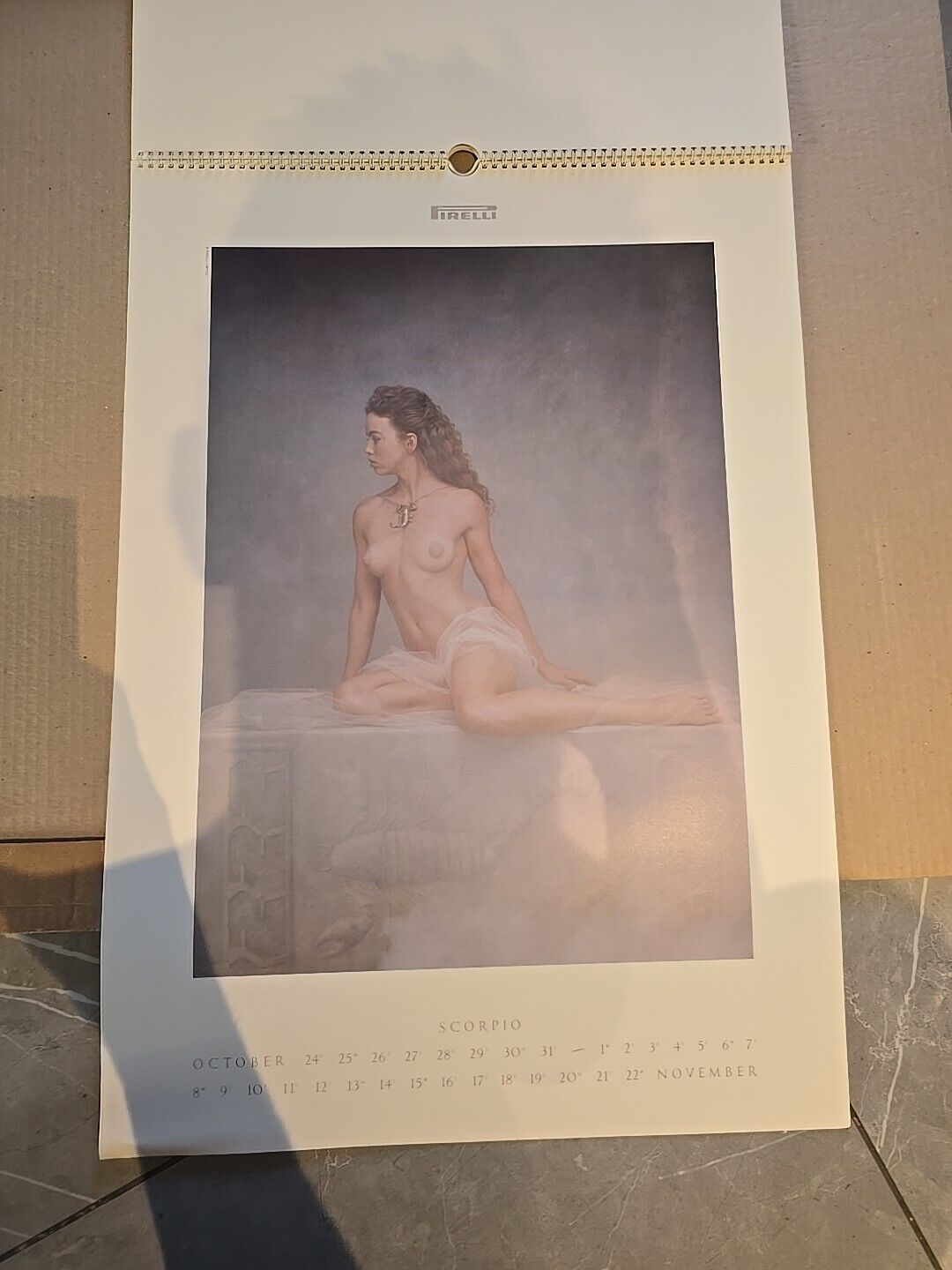 VINTAGE PIRELLI CALENDER 1989 SIGNS ZODIAC ORIGINAL BOX MINT COND LIBRA VIRGO